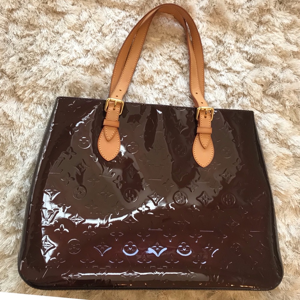 LV Louis Vuitton Vernis Brentwood Monogram Bag